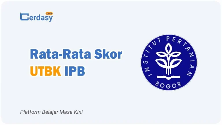 Rata Rata Nilai Skor UTBK IPB