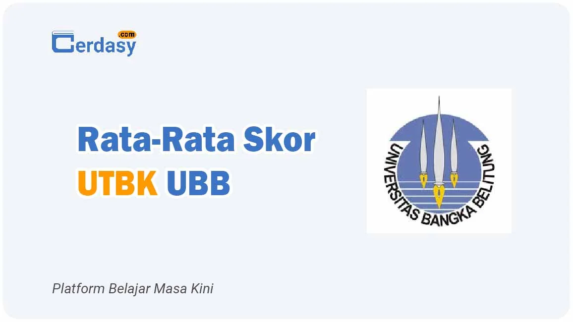 Rata Rata Nilai Skor UTBK UBB
