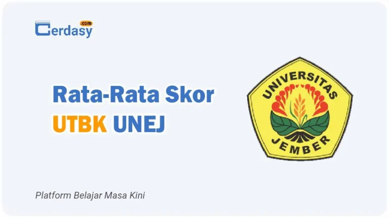 Rata Rata Nilai Skor UTBK UNEJ