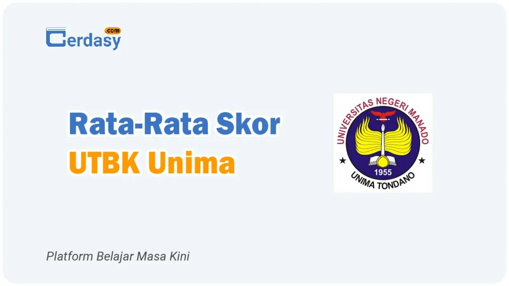 Rata Rata Nilai Skor UTBK UNIMA