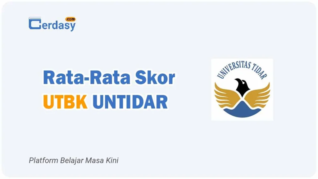Rata Rata Nilai Skor UTBK UNTIDAR