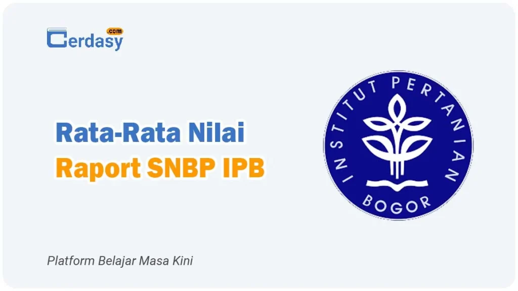 Rata Rata Nilai Raport SNBP IPB