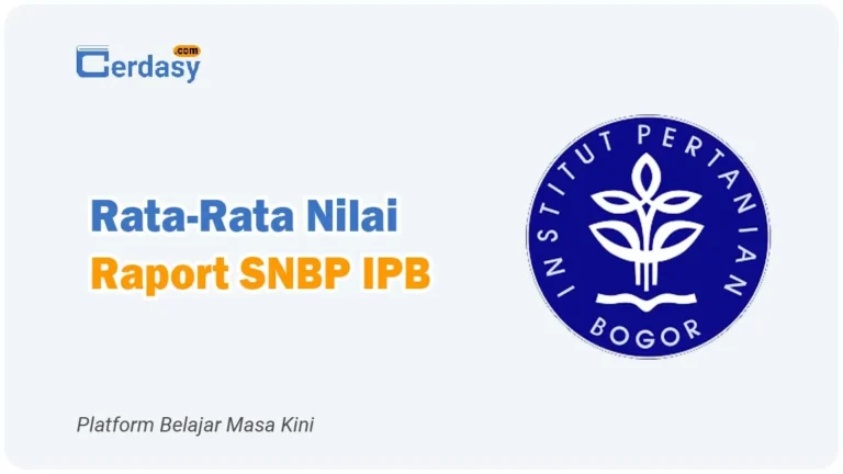 Rata Rata Nilai Raport SNBP IPB