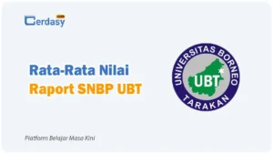 Rata Rata Nilai Raport SNBP UBT