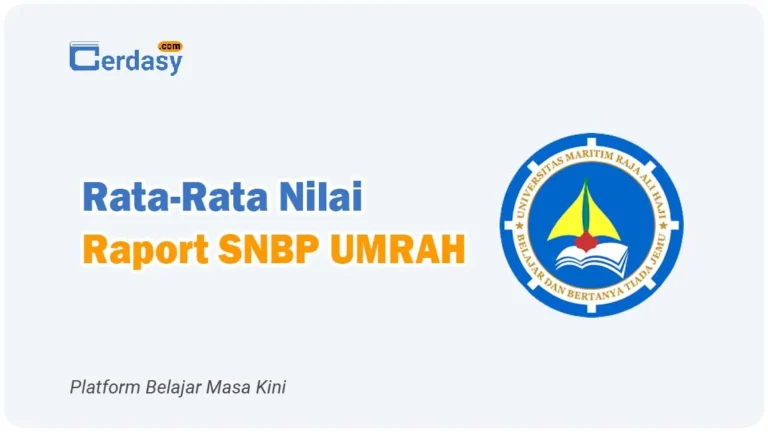 Rata Rata Nilai Raport SNBP UMRAH