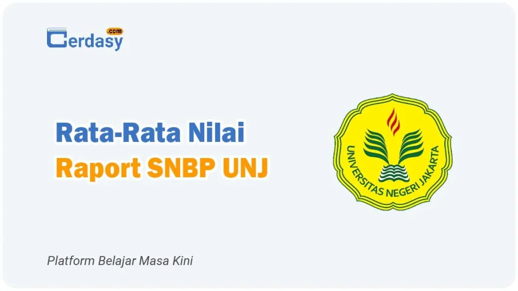 Rata Rata Nilai Raport SNBP UNJ Jakarta