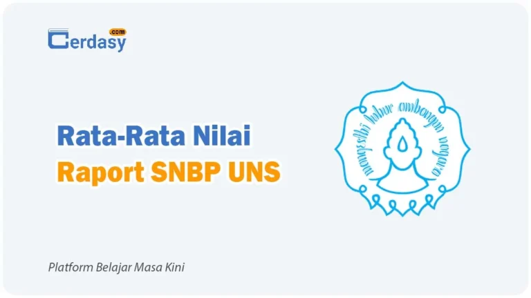 Rata Rata Nilai Raport SNBP UNS