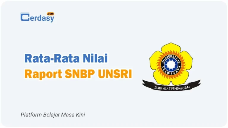 Rata Rata Nilai Raport SNBP UNSRI
