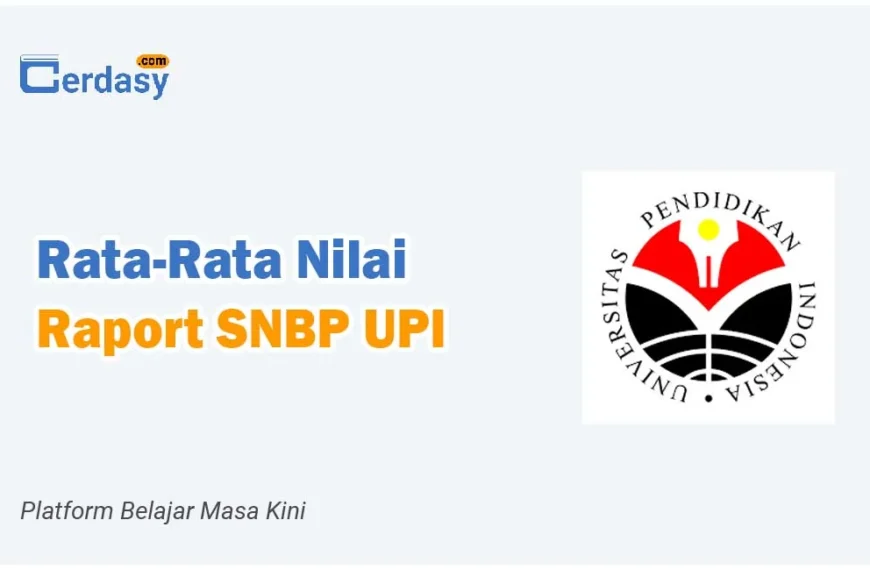 Rata Rata Nilai Raport SNBP UPI