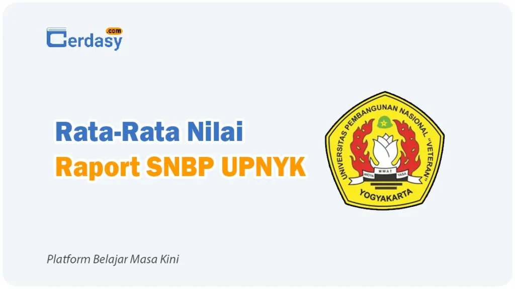 Rata Rata Nilai Raport SNBP UPN Jogja