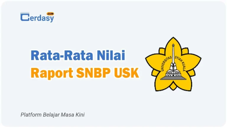 Rata Rata Nilai Raport SNBP USK 1