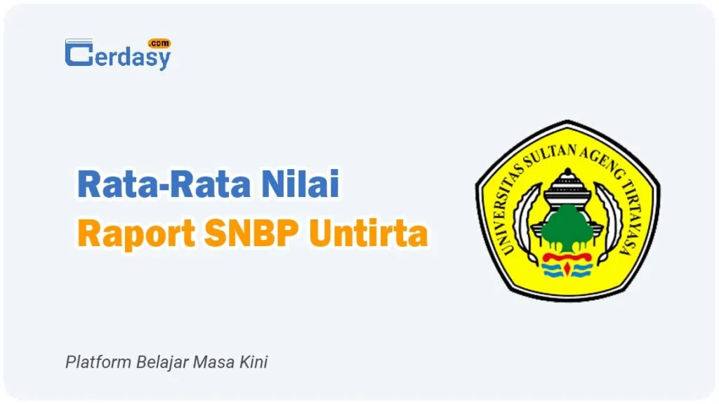 Rata Rata Nilai Raport SNBP Untirta