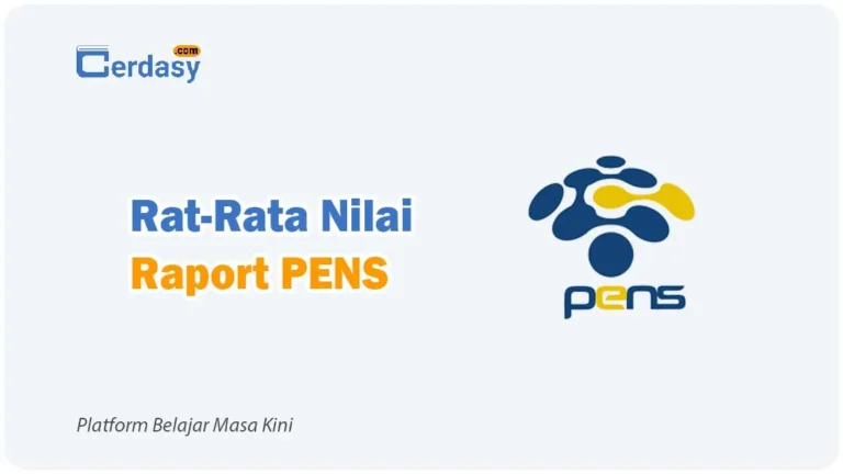 Rat Rata Nilai Raport SNBP PENS