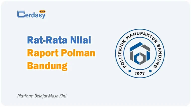 Rat Rata Nilai Raport SNBP POLMAN Bandung