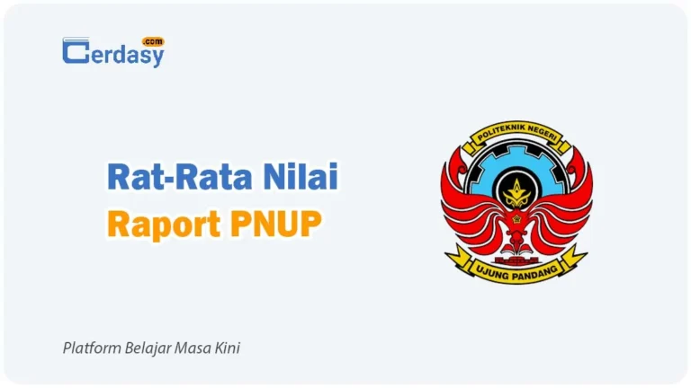 Rat Rata Nilai Raport SNBP PNUP