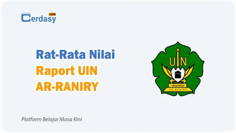 Rat Rata Nilai Raport SNBP UIN AR-RANIRY