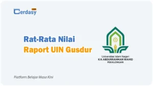Rat Rata Nilai Raport SNBP UIN Gusdur