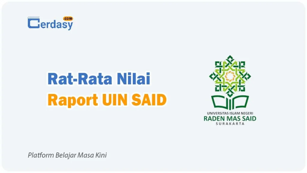 Rat Rata Nilai Raport SNBP UIN SAID