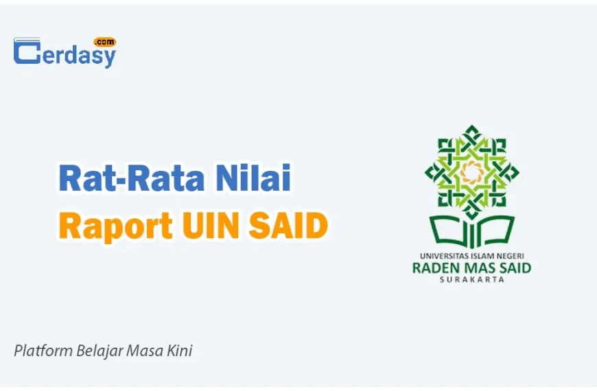 Rat Rata Nilai Raport SNBP UIN SAID
