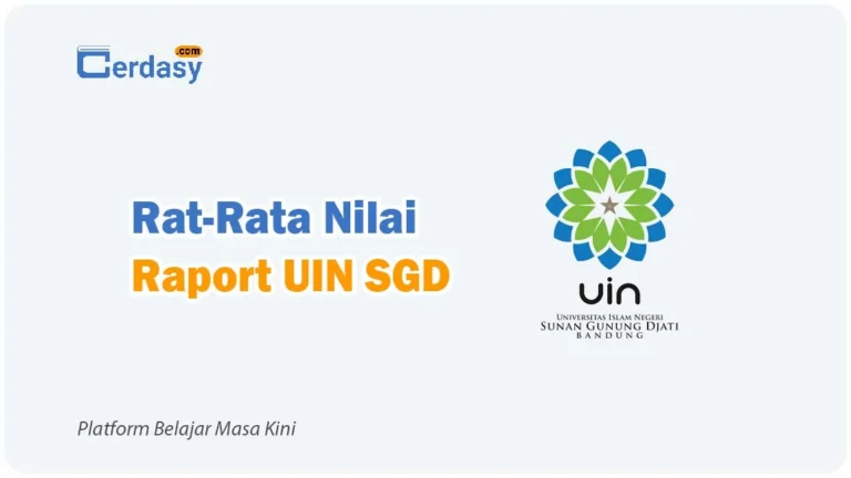 Rat Rata Nilai Raport SNBP UIN SGD