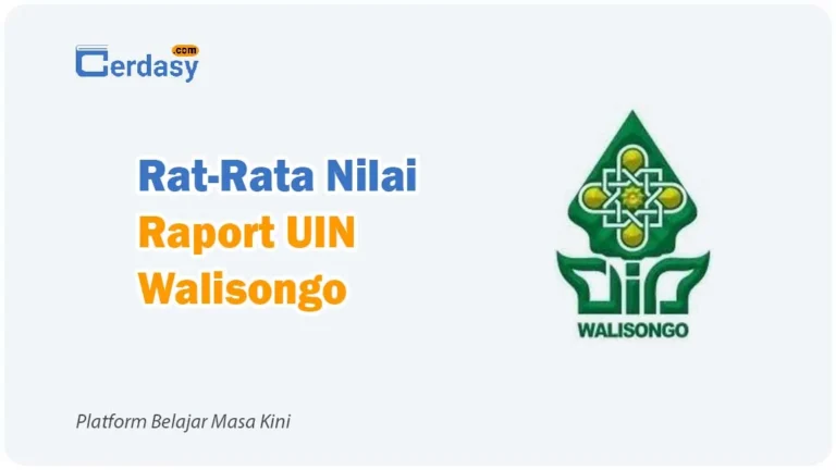 Rat Rata Nilai Raport SNBP UIN Walisongo